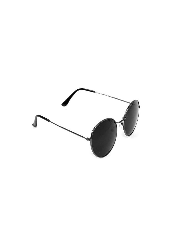 DAISO Round Metal Sunglasses in Black - Image 2
